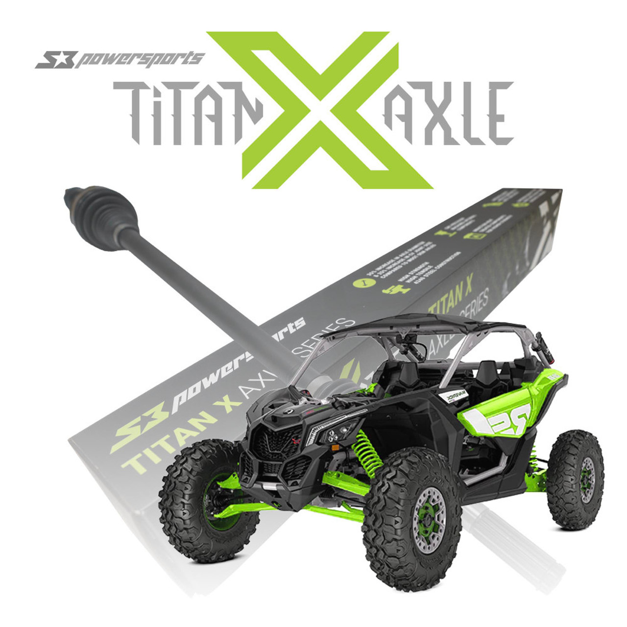 Titan X Can-Am Maverick X3 Axles