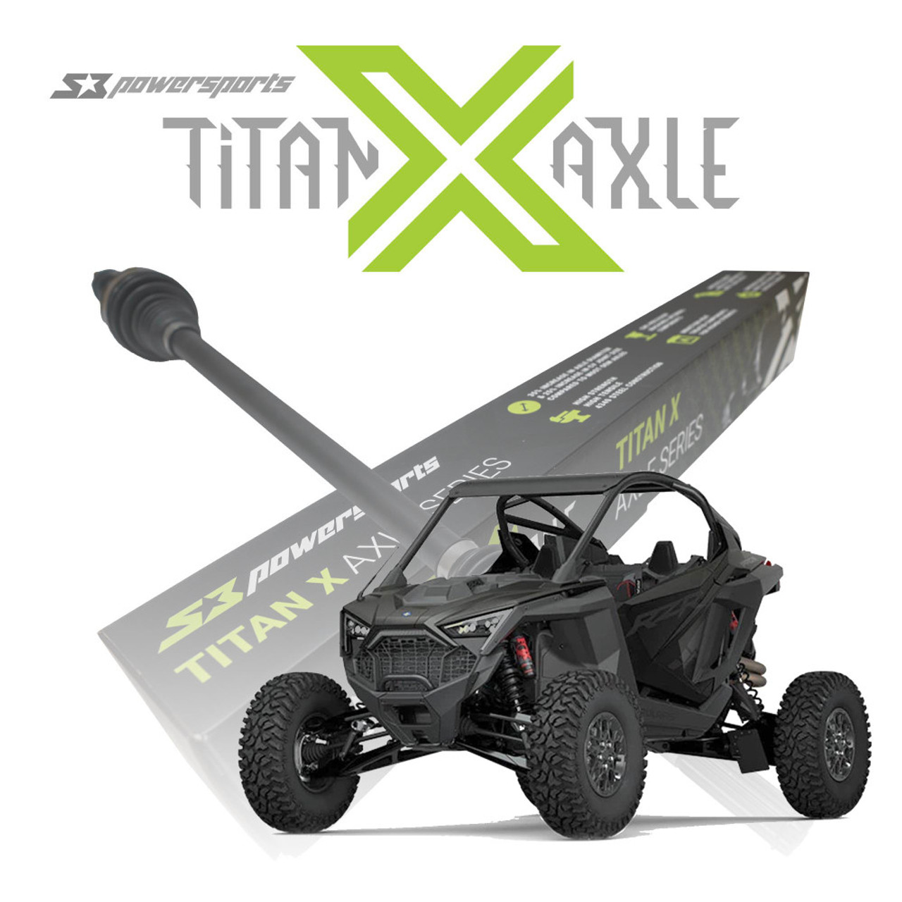 Titan X Polaris RZR Pro R / RZR Turbo R Axles