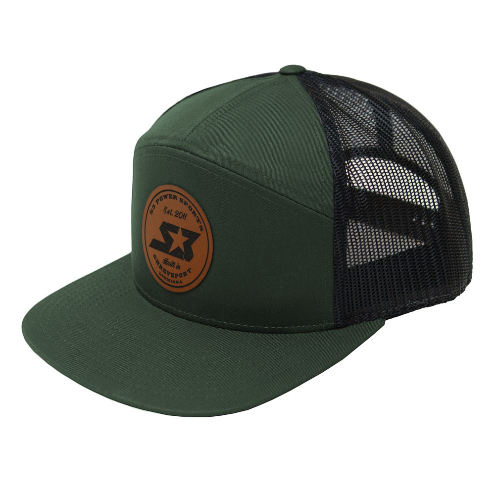 S3 Power Sports Leather Patch Hat