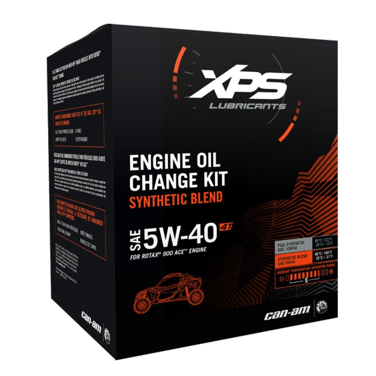 4T 5W-40 Synthetic Blend Oil Change Kit for Rotax 900 Ace Engine