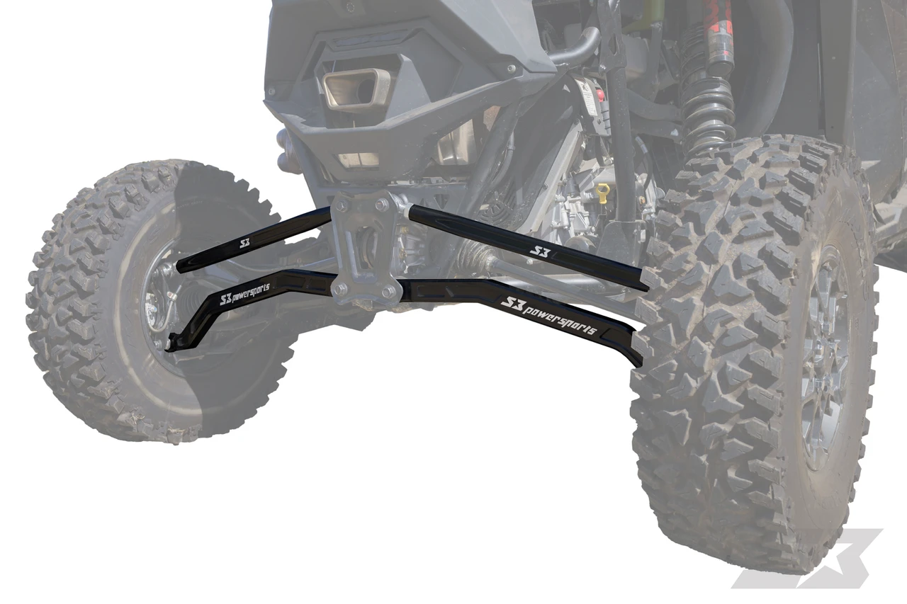 S3 Power Sports Polaris RZR Turbo R Billet Aluminum High Clearance Radius Rods