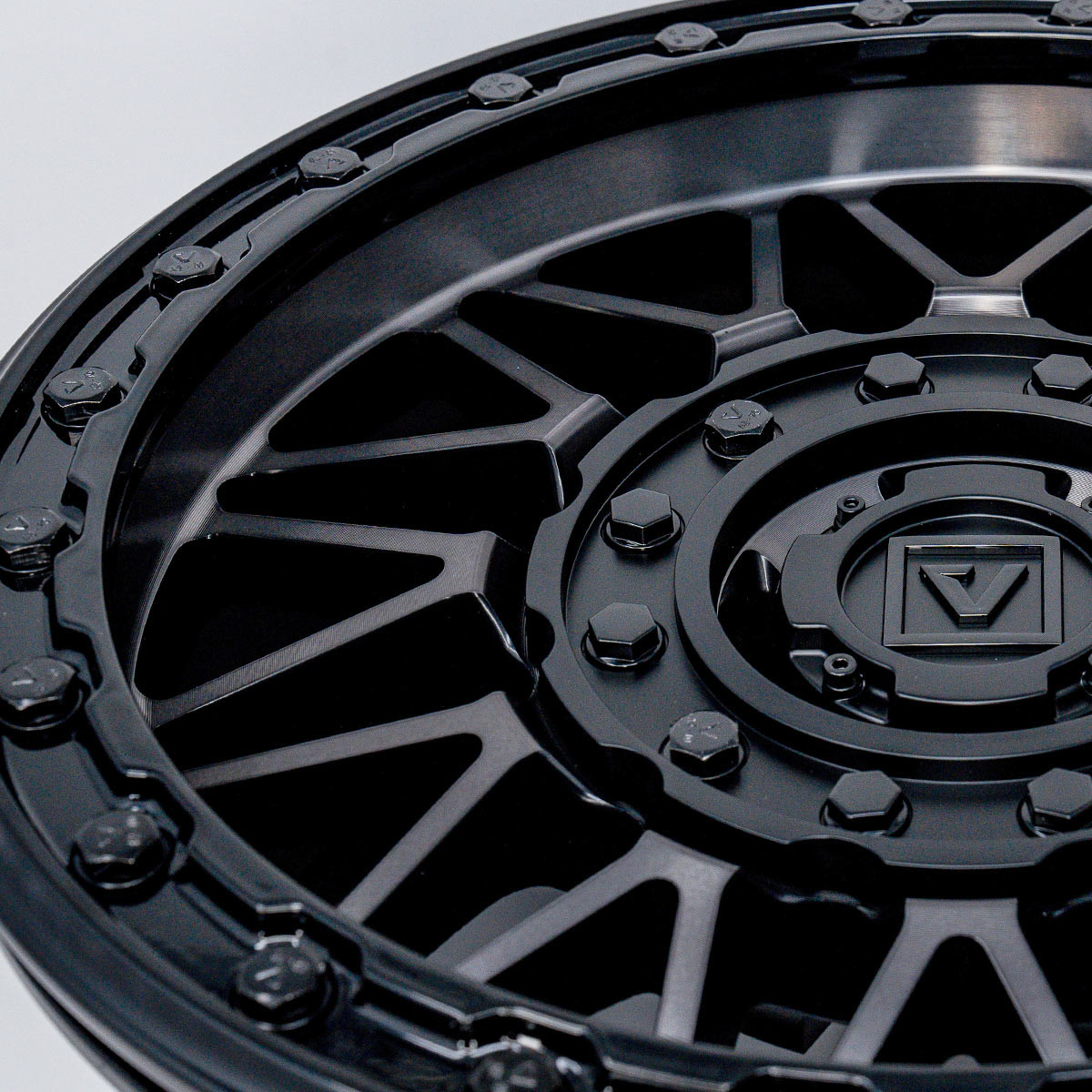 V08 Dark Tint UTV Beadlock Wheels | Valor Offroad | S3 Power Sports