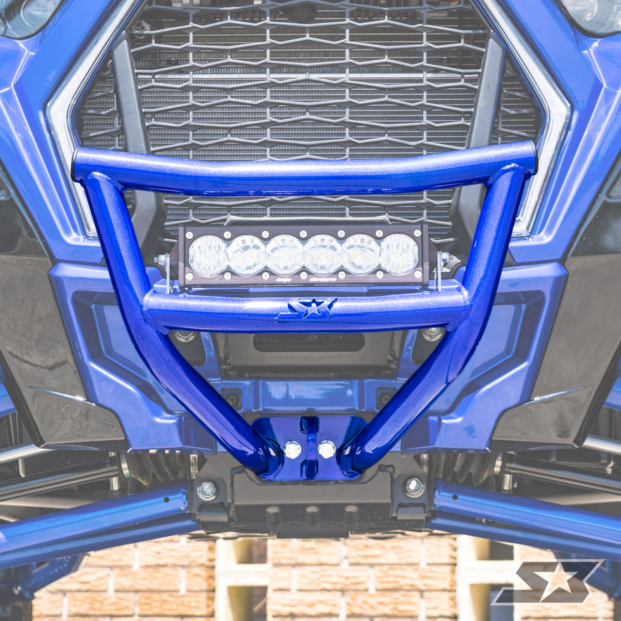 Polaris RZR XP Turbo S Front Bumper, S3160-PR, Radar Blue [Scratch & Dent] - S3 Power Sports