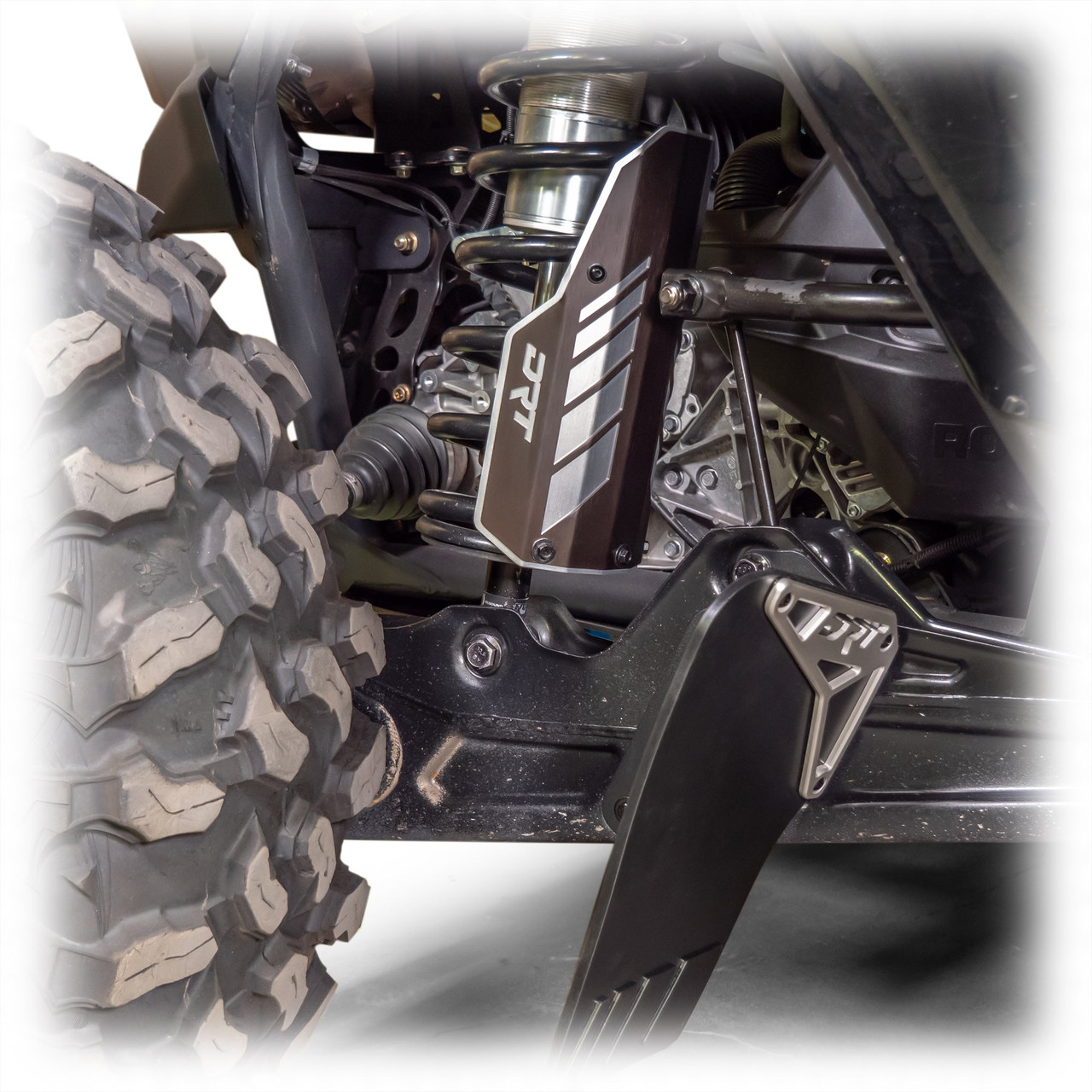 Can-Am 2017+ Maverick X3/R Rear Aluminum Shock Guards - DRT Motorsports