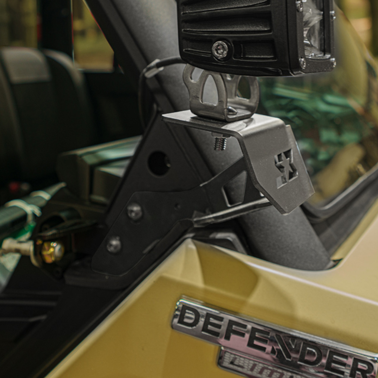 Can-Am Defender A Pillar Light Brackets - S3 Power Sports