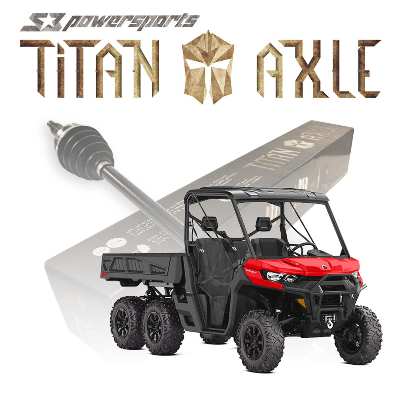 Titan Can-Am Defender 6X6 Axles