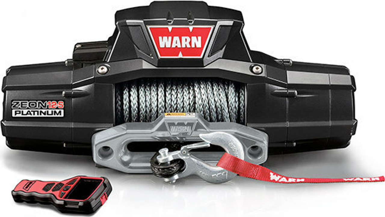 Warn ZEON 12-S Platinum Winch w/ Synthetic Rope