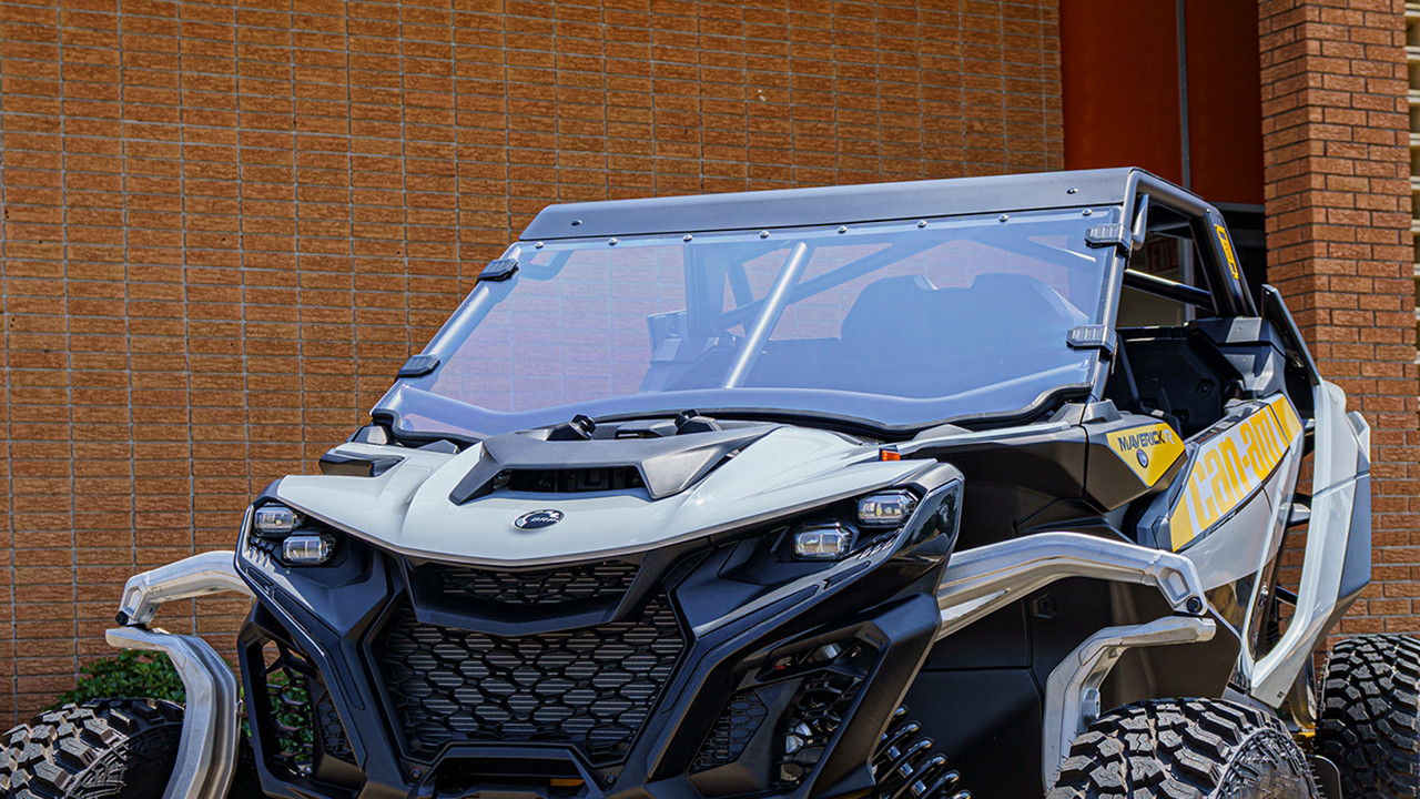 Trail-Tested Windshield for S3 Maverick R Custom Cage