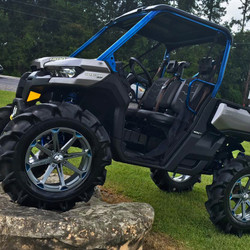 2017 Can-Am Defender, Silver / Blue