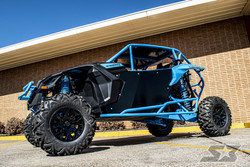 2021 Can-Am Maverick X3 Xrs Turbo R, Black and Light Blue