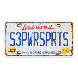 S3 Power Sports License Plate Sticker