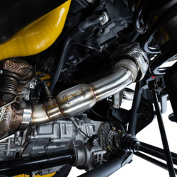 Evolution Powersports Can-Am Maverick R Racing 3" Down Pipe With Bullet Muffler