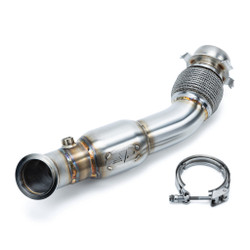 Evolution Powersports Can-Am Maverick R Racing 3" Down Pipe With Bullet Muffler