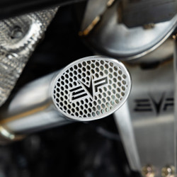 Evolution Powersports Can-Am Maverick R Racing Shocker Electric Side-Dump Down Pipe With Bullet Muffler