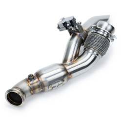 Evolution Powersports Can-Am Maverick R Racing Shocker Electric Side-Dump Down Pipe With Bullet Muffler