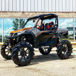 2017 Polaris General Deluxe, Black / Silver / Orange