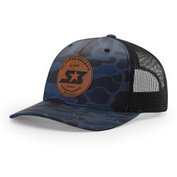 S3 Power Sports Duck Camo Leather Patch Hat