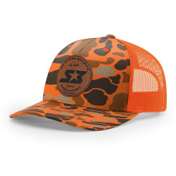 S3 Power Sports Duck Camo Leather Patch Hat