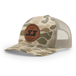 S3 Power Sports Duck Camo Leather Patch Hat