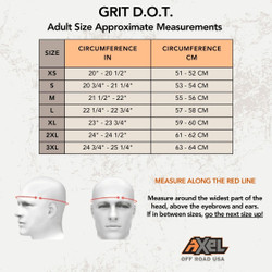 Off-Road and On-Road Grit D.O.T. Helmet - Axel Off Road