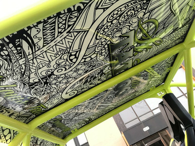 2015 Can-Am Maverick Max X ds Turbo, Black and White / Manta Green