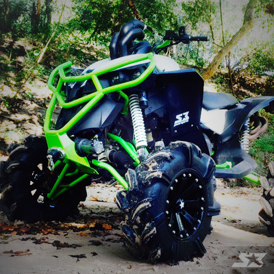 2015 Can-Am Renegade, Gray / Shocker Yellow