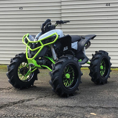 2015 Can-Am Renegade, Gray / Shocker Yellow