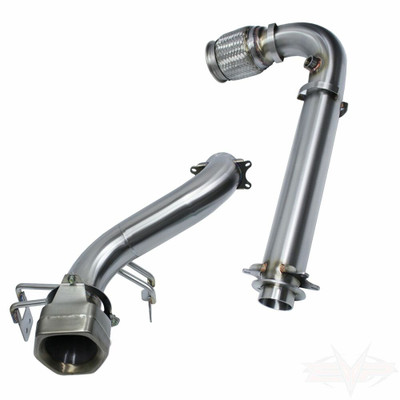 Evolution Powersports Can-Am Maverick X3 Race Bypass Pipe and Muffler Bypass Straight Pipe Evolution Powersports Can-Am Maverick X3 Race Bypass Pipe and Muffler Bypass Straight Pipe