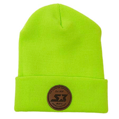 S3 Power Sports Leather Patch Beanie