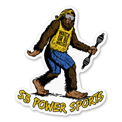 S3 Power Sports "Squatch" Logo Sticker S3 Power Sports "Squatch" Logo Sticker