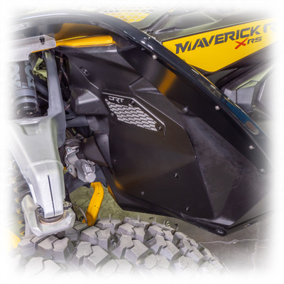 Can-Am 2024+ Maverick R Front Aluminum Rock Guard Kit - DRT Motorsports