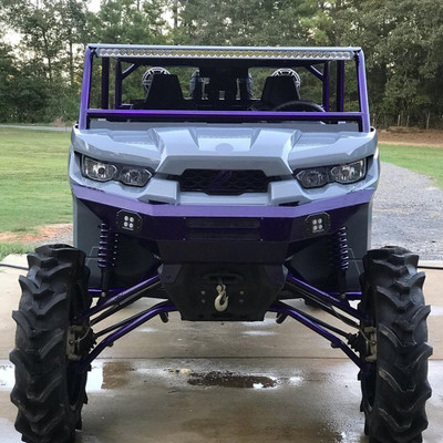 2018 Can-Am Defender MAX HD10, Silver / Purple