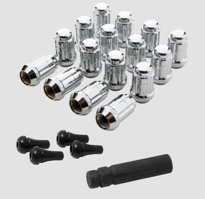 Wheel Pros Lug Nut Installation Kit, 12X1.50mm, Spline, with valves