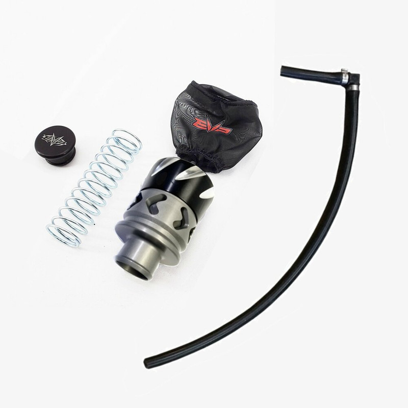 Evolution Powersports Polaris RZR Vent to Atmosphere V2 BOV Blow-Off Valve Kit / Billet Aluminum Evolution Powersports Polaris RZR Vent to Atmosphere V2 BOV Blow-Off Valve Kit / Billet Aluminum