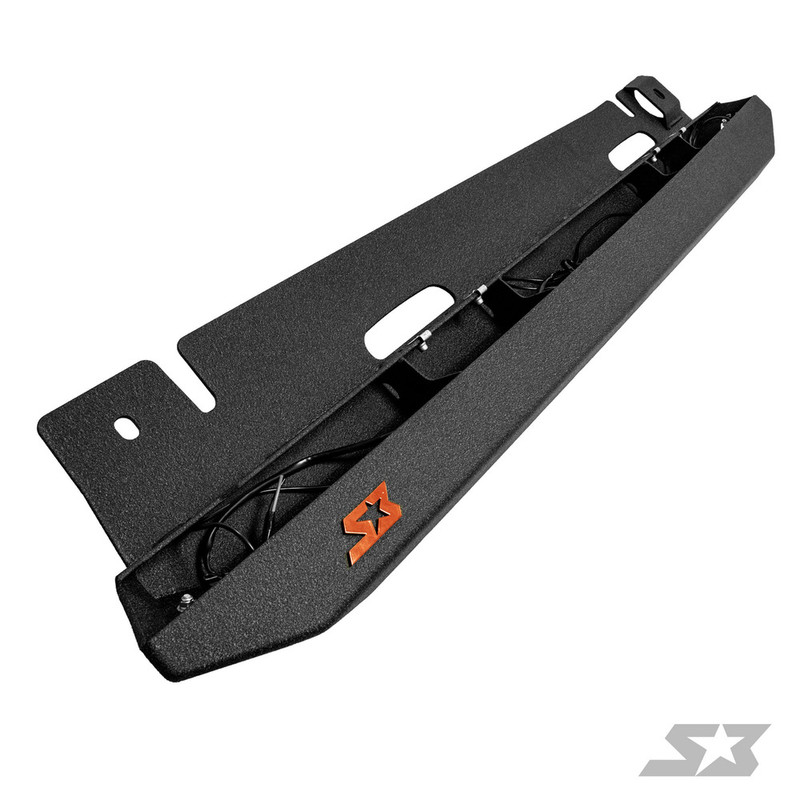 Jeep Wrangler JK "Ambush Series" Side Steps / Rock Sliders w/ Integrated LED Rock Lights - Semi-Gloss Black, S3209 [Overstock] - S3 Power Sports