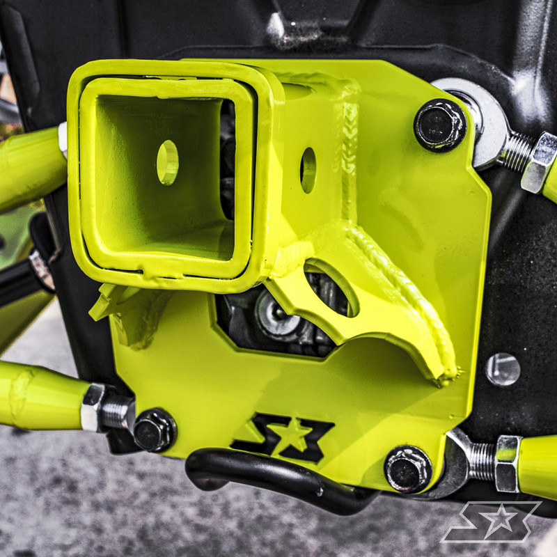 Polaris RZR XP 1000 2" Hitch Receiver Plate - Evasive Green, S3077-12 [Overstock] - S3 Power Sports