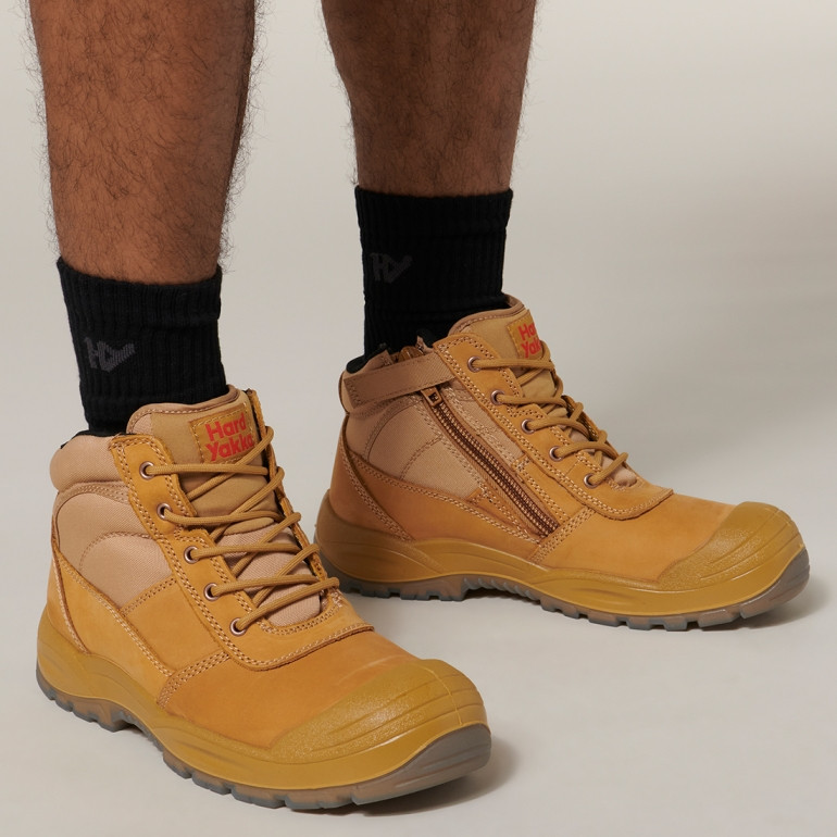 Utility Side Zip Boot- Wheat
