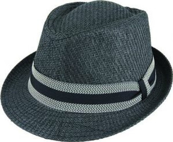 Matt Toyo Trilby Herringbone Trim