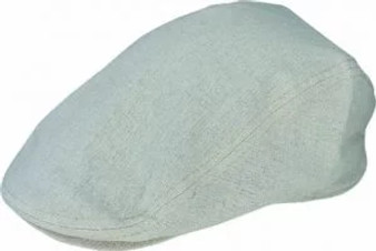 Linen Blend Flat Cap