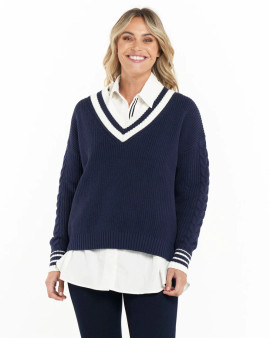 St Germain V-neck jumper