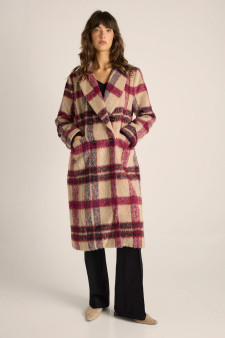 Harlow Check Longline Coat