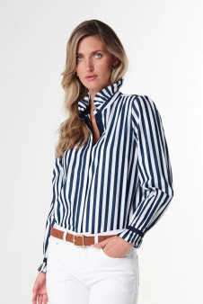 Frill Stripe Shirt