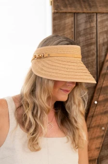 Liza Visor Bamboo Buckle