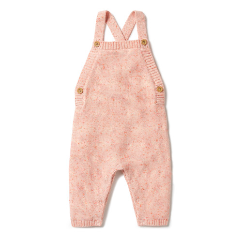 Silver Peony Fleck Knitted Overall
