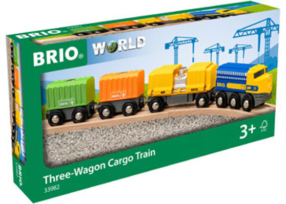 Three Wagon Cargo Train