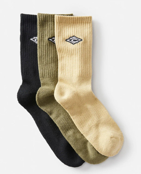 Icons Crew Sock 3-Pk - Army