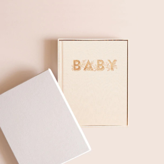 Baby Book Natural Boxed