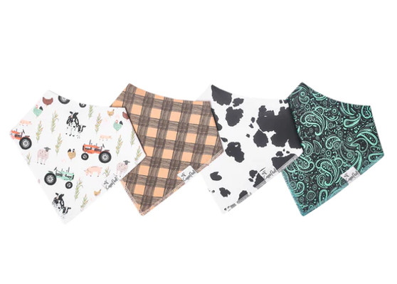 Bandana Bibs 4 Pack - Rex