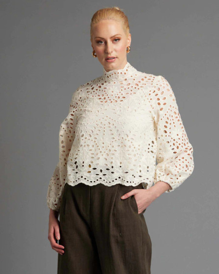 Hopelessly Devoted Cut Out Lace Top