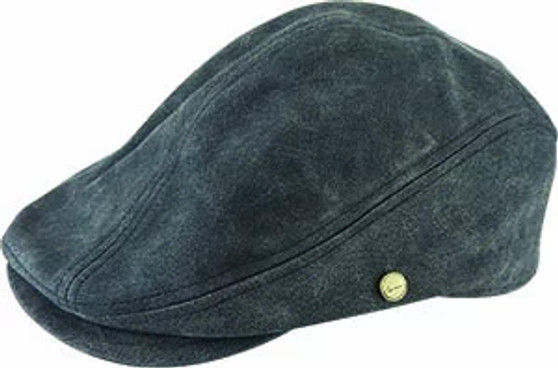 Brushed Faux Leather Ivy Cap